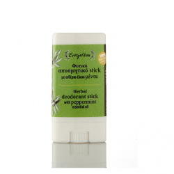 Herbal deodorant stick with peppermint essential oil, 100% skin-friendly 15ml